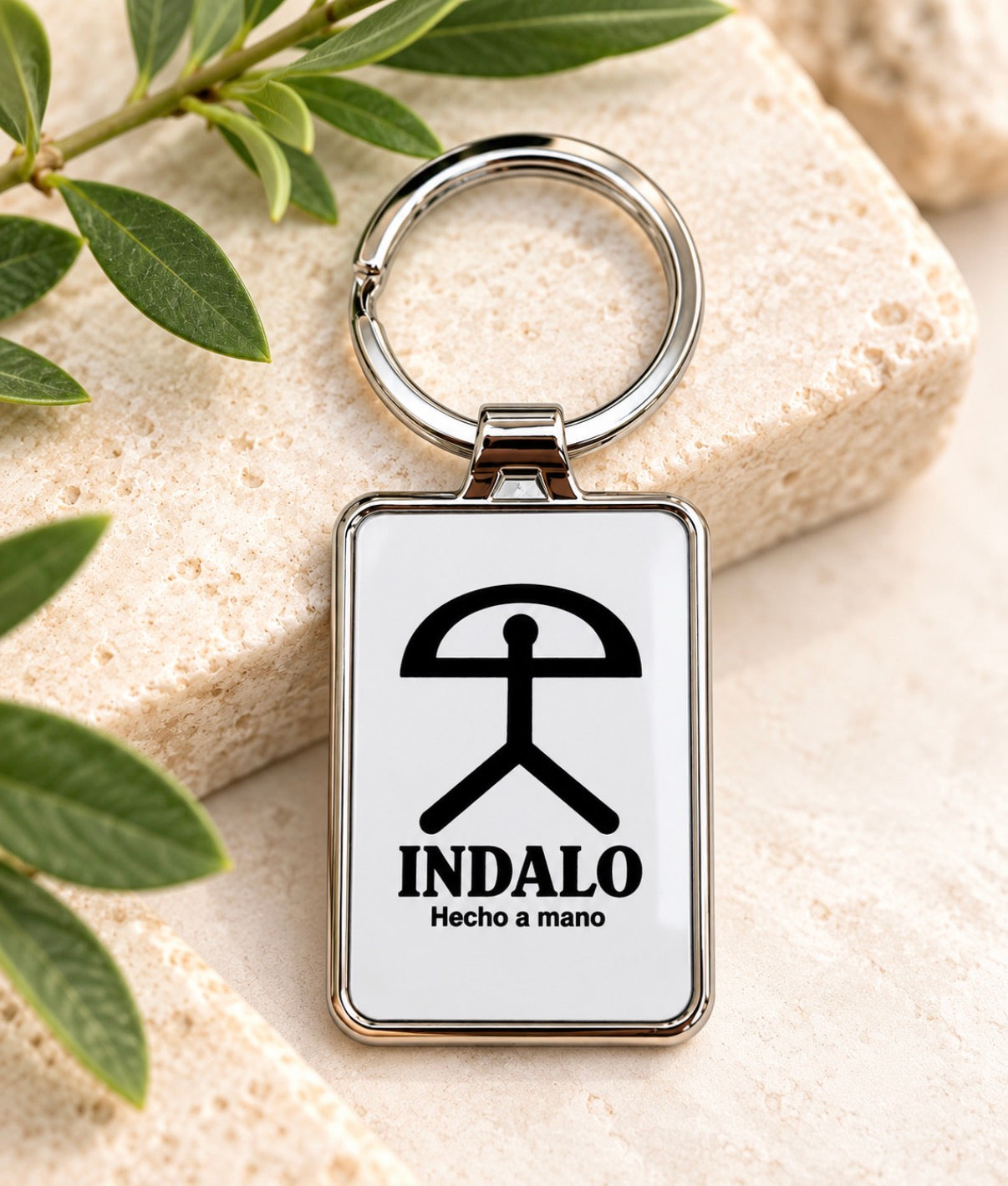 Indalo Good Luck & Protection Keychain – Silver