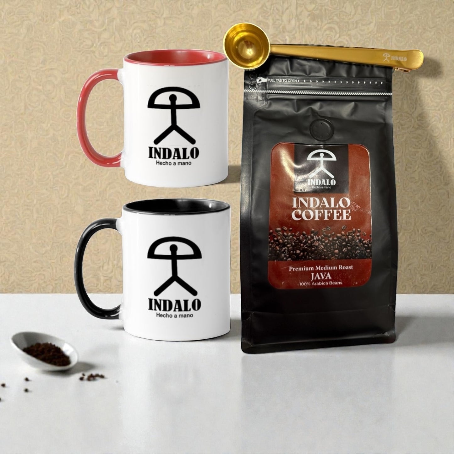 Indalo Coffee and Coffee Mug Bundle